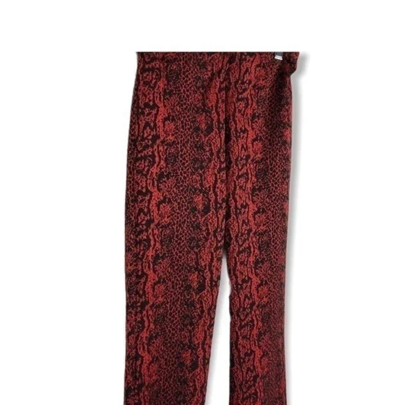 Zara Black Red Snake Skin Design Pants - Picture 4 of 7